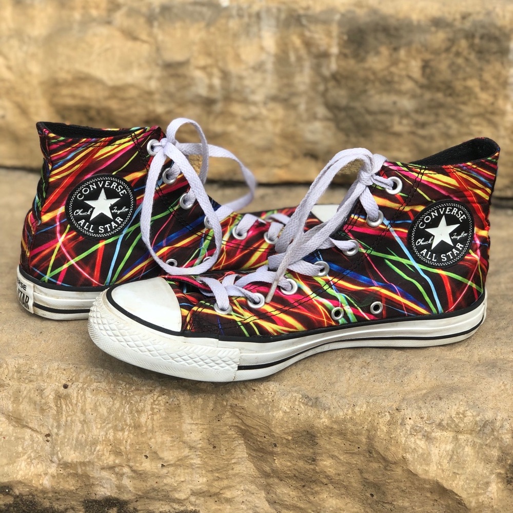 🌈Converse Muti Colored High Tops🌈